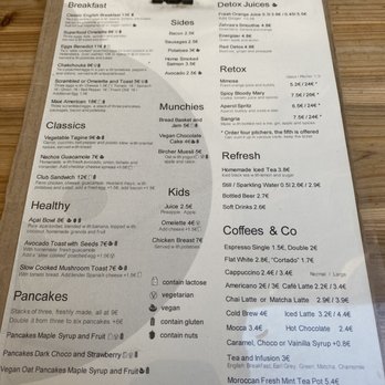 Billy Brunch - Menu - Breakfast & Brunch Near Me - Barcelona, B