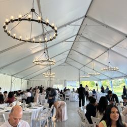 Bartley Cavanaugh Golf Course - Inside the reception tent