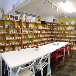 Potter's Party - Inside our pottery studio. We have two rooms for 30 seats available.