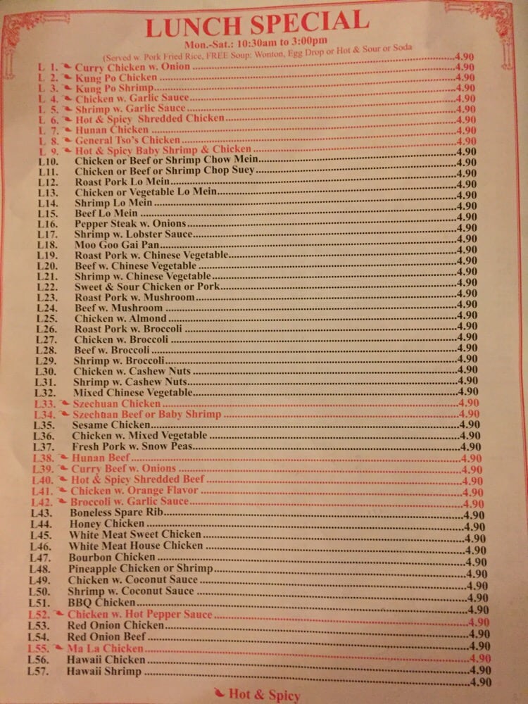 RED FLOWER CHINESE RESTAURANT Updated November 2024 33 Reviews