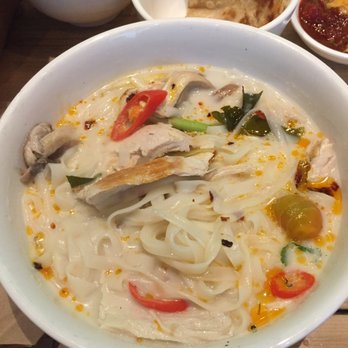 Ting Thai Caravan - Tom Yum Ka with noodles and Roti. - Thai Near Me - Edinburgh, MLN Ting Thai Caravan - Tom Yum Ka with noodles and Roti. - Thai Near Me - Edinburgh, MLN
