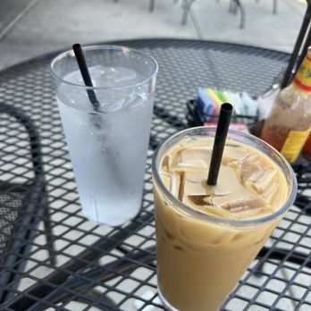 Hearth Cafe - Honey Lavender Latte with Coconut milk - Breakfast & Brunch Near Me - Mansfield, Texas