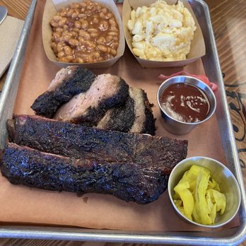 Whiskey Smoke 808 - sampler plate with ribs and brisket - Barbeque Near Me - Kaneohe, Hawaii Whiskey Smoke 808 - sampler plate with ribs and brisket - Barbeque Near Me - Kaneohe, Hawaii