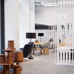 Blu Dot - Modern office furniture inside of Blu Dot in NoMad, New York