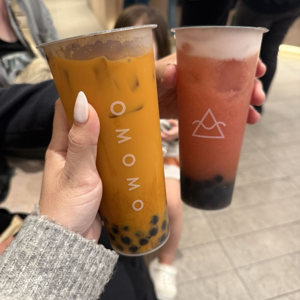 Thai tea with boba Thai tea with boba