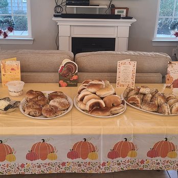 Bagel Factory - a table set for thanksgiving breakfast - Bagels Near Me - North Myrtle Beach, South Carolina Bagel Factory - a table set for thanksgiving breakfast - Bagels Near Me - North Myrtle Beach, South Carolina
