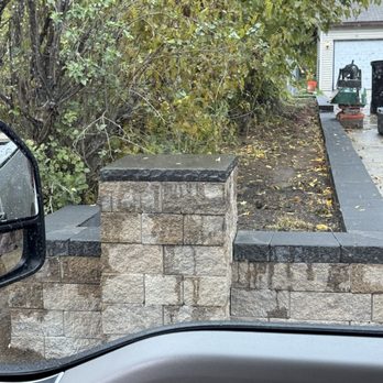 Fernandez Landscaping - They did retaining wall, both sides of driveway added these pillars. After the fact, they did a great job. - Landscaping Near Me - Saint Paul, Minnesota Fernandez Landscaping - They did retaining wall, both sides of driveway added these pillars. After the fact, they did a great job. - Landscaping Near Me - Saint Paul, Minnesota
