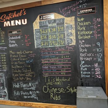 Satchel's  BBQ - Menu (Feb 2024) - Barbeque Near Me - Ann Arbor, Michigan