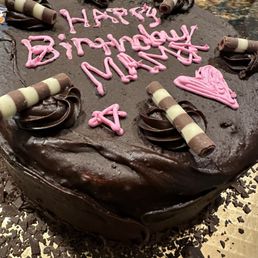 Frosting and penmanship look like an art project made by a toddler complete with a heart and a star. Sigh Frosting and penmanship look like an art project made by a toddler complete with a heart and a star. Sigh