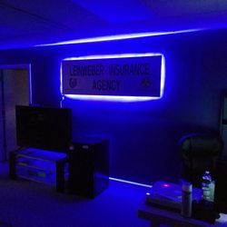 Leinweber Insurance Agency - Office sign dark