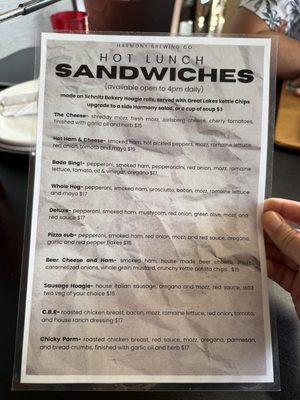 Menu photo 3 Harmony Brewing Company Grand Rapids, MI Menu photo 3 Harmony Brewing Company Grand Rapids, MI