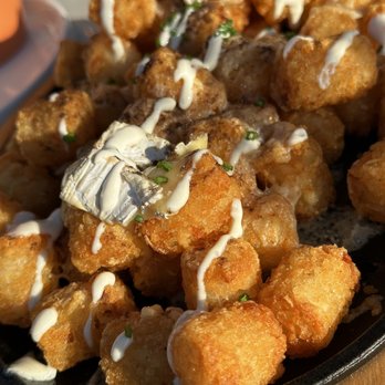 Tasting House - Boujee Tater Tots- if you are going to call yourself boujee ~ it's got to live up to the name.. more like Boujee taters on a budget! - Wine Bars Near Me - Los Gatos, California Tasting House - Boujee Tater Tots- if you are going to call yourself boujee ~ it's got to live up to the name.. more like Boujee taters on a budget! - Wine Bars Near Me - Los Gatos, California