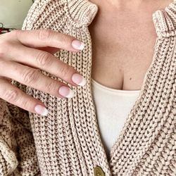 Diamond Nail - Coffin French tip overlay
