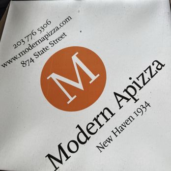 Modern Apizza - The box! - Pizza Near Me - New Haven, Connecticut