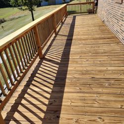 Dudes Pressure Washing - GUESS MY TOP RAIL WILL NOT ROT THANKS TO THIS COMPANY ! I DON'T WANT IT STAINED DIFFERENT COLOR !