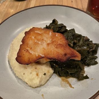 Husk - Wreck fish on white cheddar grits - American Near Me - Charleston, South Carolina