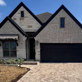 System Pavers - Our beautiful driveway done by System Pavers! - Landscaping Near Me - San Antonio, Texas