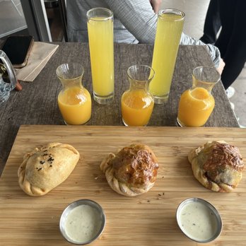 Venus - Three empanadas (samosa, chicken tinga, and mushroom gruyere) - Coffee & Tea Near Me - Sacramento, California