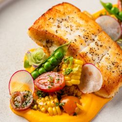 Zeffert & Gold Catering - Salmon and Seasonal Vegetables