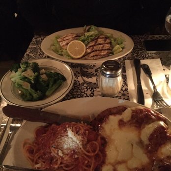 Supper - Chicken parm & Black Sea salt kale salad with salmon and a side of broccoli . - Italian Near Me - New York, New York Supper - Chicken parm & Black Sea salt kale salad with salmon and a side of broccoli . - Italian Near Me - New York, New York