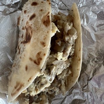 Taco's by The Trax - Breakfast brisket taco - Tacos Near Me - Trinity, Texas Taco's by The Trax - Breakfast brisket taco - Tacos Near Me - Trinity, Texas