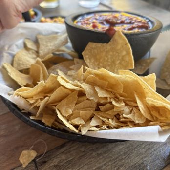 Cabos Cantina - Chips and salsa. This is how we received them. - Tex-Mex Near Me - Fort Myers, Florida