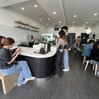 DAMO - Clean modern interior. Lots of students studying... - Coffee & Tea Near Me - Los Angeles, California