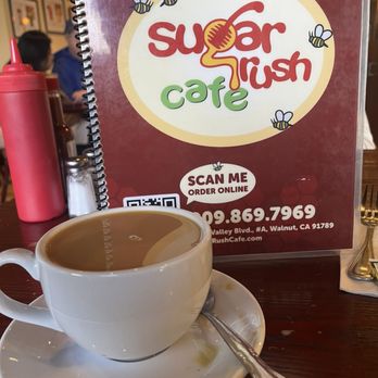 Sugar Rush Cafe - El diablo dark roast coffee - Breakfast & Brunch Near Me - Walnut, California Sugar Rush Cafe - El diablo dark roast coffee - Breakfast & Brunch Near Me - Walnut, California