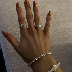 Trendy Nails Spa - Gel x manicure with chrome