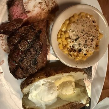 Aspen Creek Grill - 8 oz with baked potato and corn elote - Seafood Near Me - Noblesville, Indiana Aspen Creek Grill - 8 oz with baked potato and corn elote - Seafood Near Me - Noblesville, Indiana