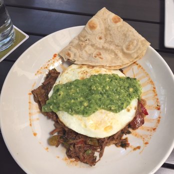 Backstreet Cafe - Brisket hash - New American Near Me - Houston, Texas
