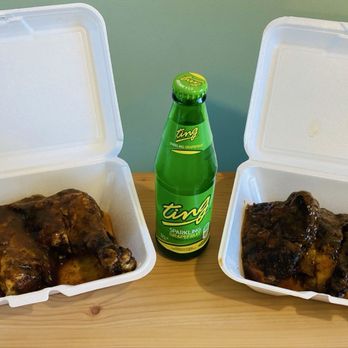 Reggae Grub - Two Orders of Jerk Chicken with a Ting - Salad Near Me - Roanoke, Virginia Reggae Grub - Two Orders of Jerk Chicken with a Ting - Salad Near Me - Roanoke, Virginia
