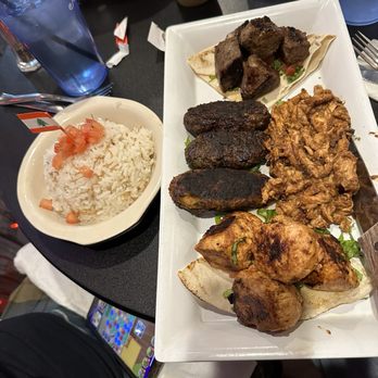 Cedars Lebanese Restaurant - COMBINATION KEBAB PLATTER (FEEDS 2 PEOPLE) - Lebanese Near Me - Roanoke, Virginia Cedars Lebanese Restaurant - COMBINATION KEBAB PLATTER (FEEDS 2 PEOPLE) - Lebanese Near Me - Roanoke, Virginia