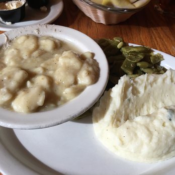 Old Mill Restaurant - Chicken n Dumplings, mashed potatoes, green beans. All very delicious. - American Near Me - Pigeon Forge, Tennessee