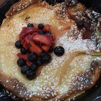 Old Fields Restaurant - Pancake with fresh fruit - New American Near Me - Port Jefferson, New York