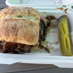 BBQ Rib Sandwich