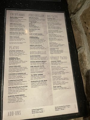 Menu photo 5 Sopapilla's Franklin, TN