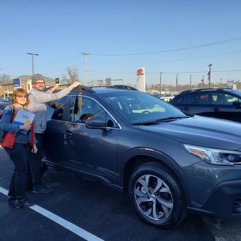 Yark Subaru - My sister and Jon and the new 2020 Subaru Outback - Car Dealers Near Me - Toledo, Ohio