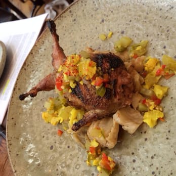 Husk - Tiny overpriced quail with just yucky sides (chow chow and Boudin - looked like Alpo dog food) - Southern Near Me - Nashville, Tennessee