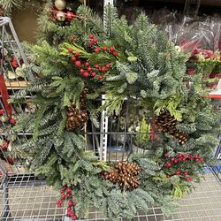Fresh wreath for my front door. Quite large. Only $20. Smells amazing
