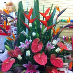 Flowers of East Bentleigh - Tropical Arrangement (Long Lasting Flowers Perfect For Corporate Events, Hotel Foyer, Or Just a Nice Gif for That Special Person