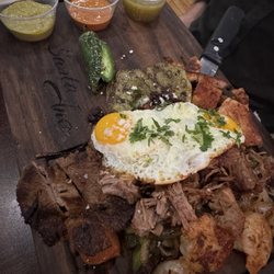 Santa Ana Mexican Bar & Grill - Molcajete - split between myself and my husband, was so filling, lots of variety!
