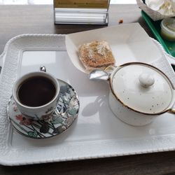 Gursha Ethiopian Grill - Coffee and I think baklava