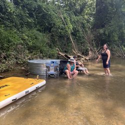 Small beach area where we got off had something to drink and a snack while enjoying cooling off in the water.