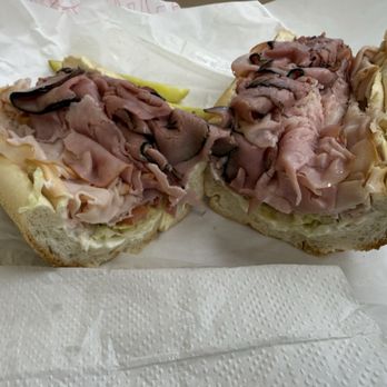The Deli - A cross section of my Super Smokey. Very good sub! - Delis Near Me - Leesburg, Virginia The Deli - A cross section of my Super Smokey. Very good sub! - Delis Near Me - Leesburg, Virginia