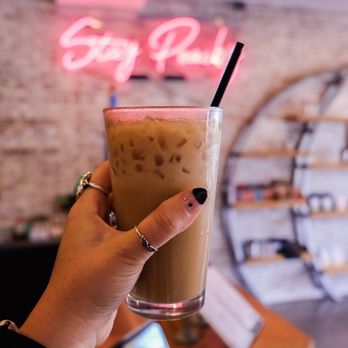 Peach Coffee Roasters - Oatmilk brown sugar and cinnamon iced latte - Coffee Roasteries Near Me - Johns Creek, Georgia Peach Coffee Roasters - Oatmilk brown sugar and cinnamon iced latte - Coffee Roasteries Near Me - Johns Creek, Georgia