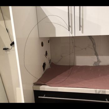 ABS Glass - Had to cover fridge panel with the stone - Auto Glass Services Near Me - Santa Barbara, California ABS Glass - Had to cover fridge panel with the stone - Auto Glass Services Near Me - Santa Barbara, California