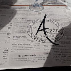 Crêperie Les Alizés - La carte