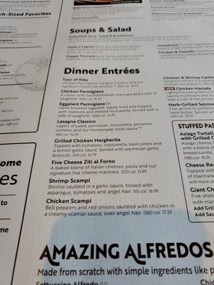 Menu photo 1 Olive Garden Italian Restaurant Heath, OH