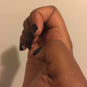 Nails on 9th - Hasn't even been a week and already chipping. You can see the lump in my pain on my pinky finger! - Nail Salons Near Me - Los Angeles, California Nails on 9th - Hasn't even been a week and already chipping. You can see the lump in my pain on my pinky finger! - Nail Salons Near Me - Los Angeles, California